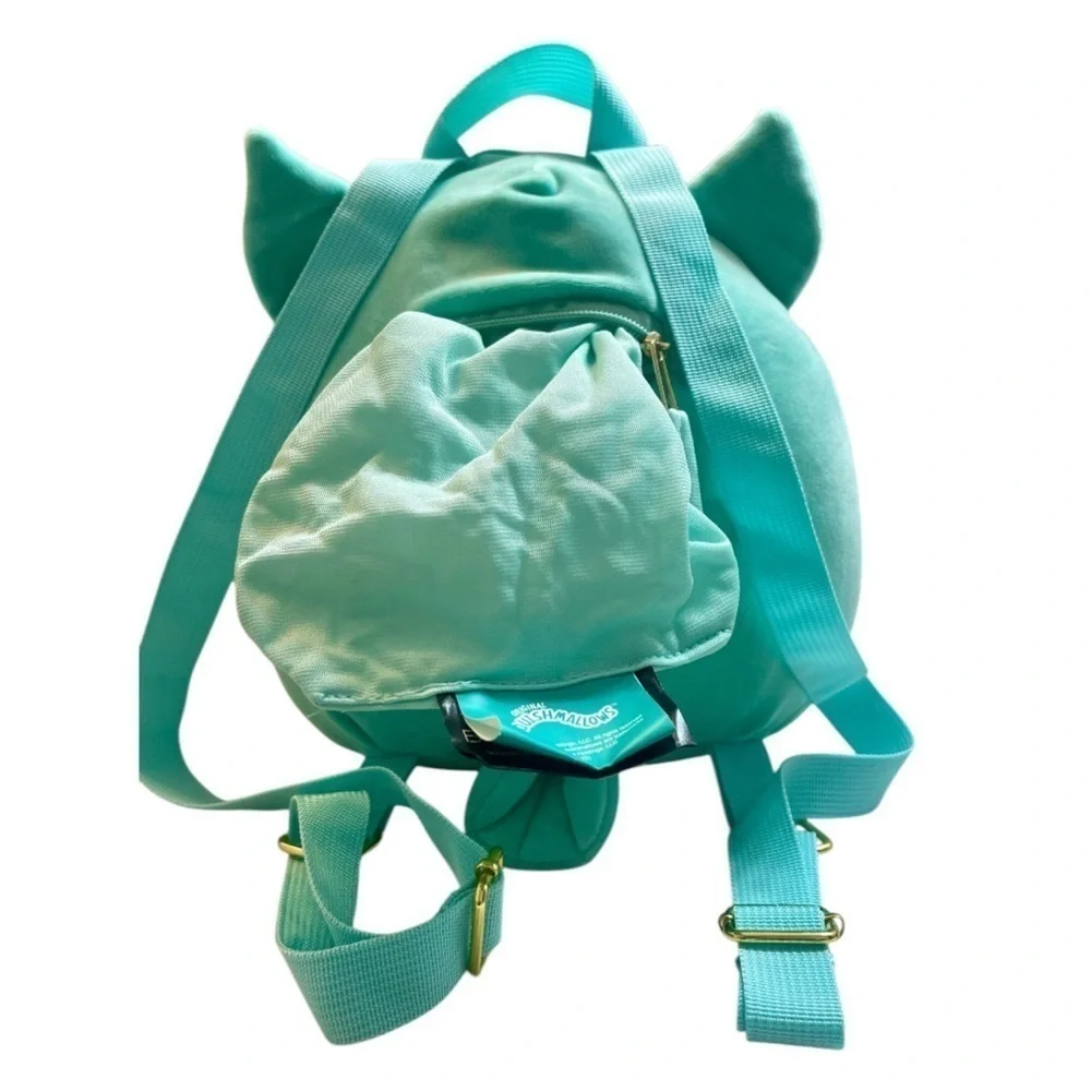 Original Squishmallows Plush Winston the Owl Backpack - Color Teal - 2022